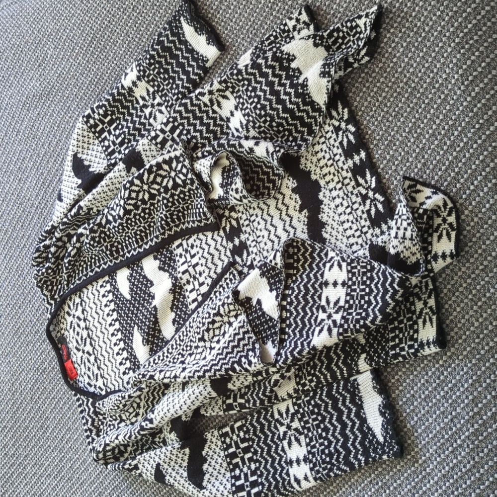 Bat Royalty Fair Isles Knit Cardigan